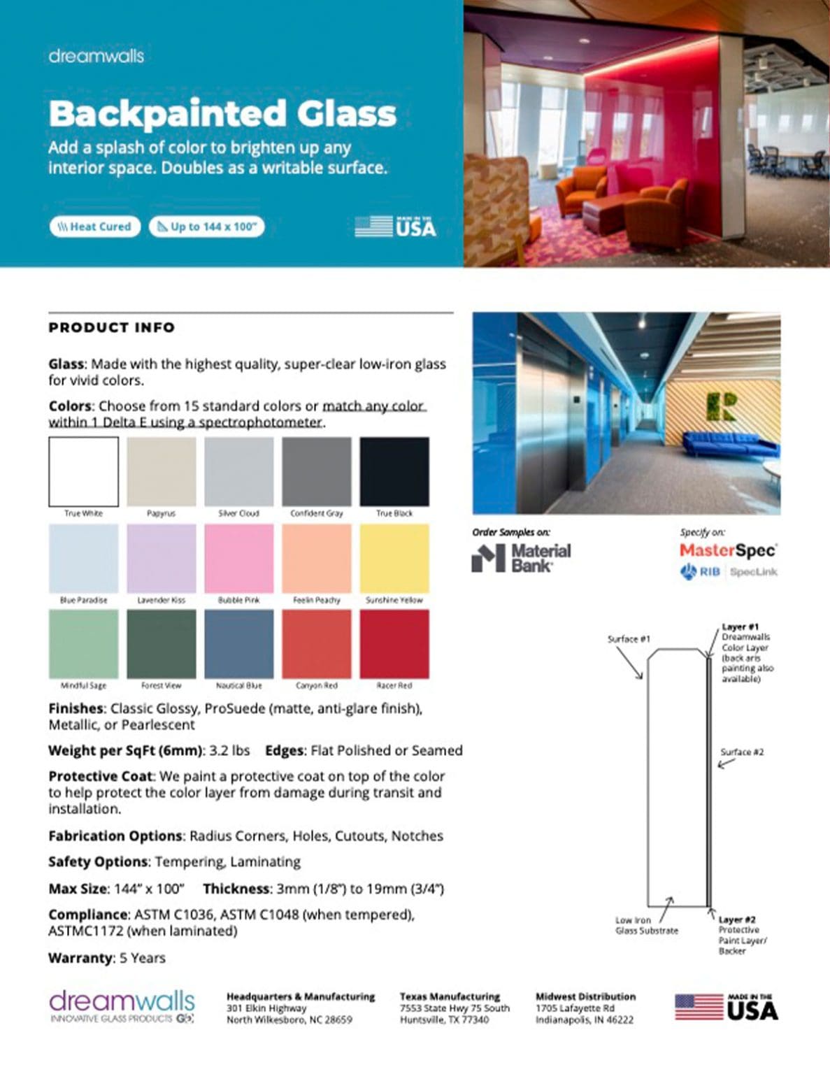 Dreamwalls Color Glass: Back Painted Glass for Interiors
